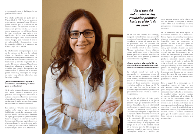 Página de la entrevista de Influencers con un retrato de Luciana Moretti