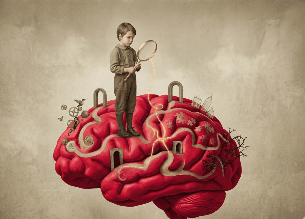 Imagen artística para ilustrar la exploración diferencial de la hipersensibilidad en el cerebro neurodivergente