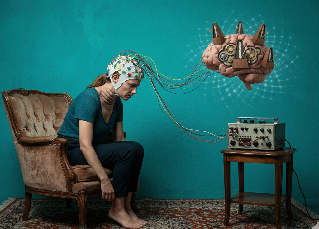 Imagen artística representando dificultad para hablar de paciente con trauma